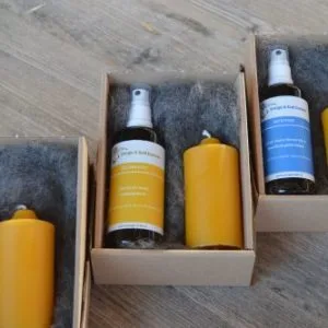 Glückspaket mit Kerzen