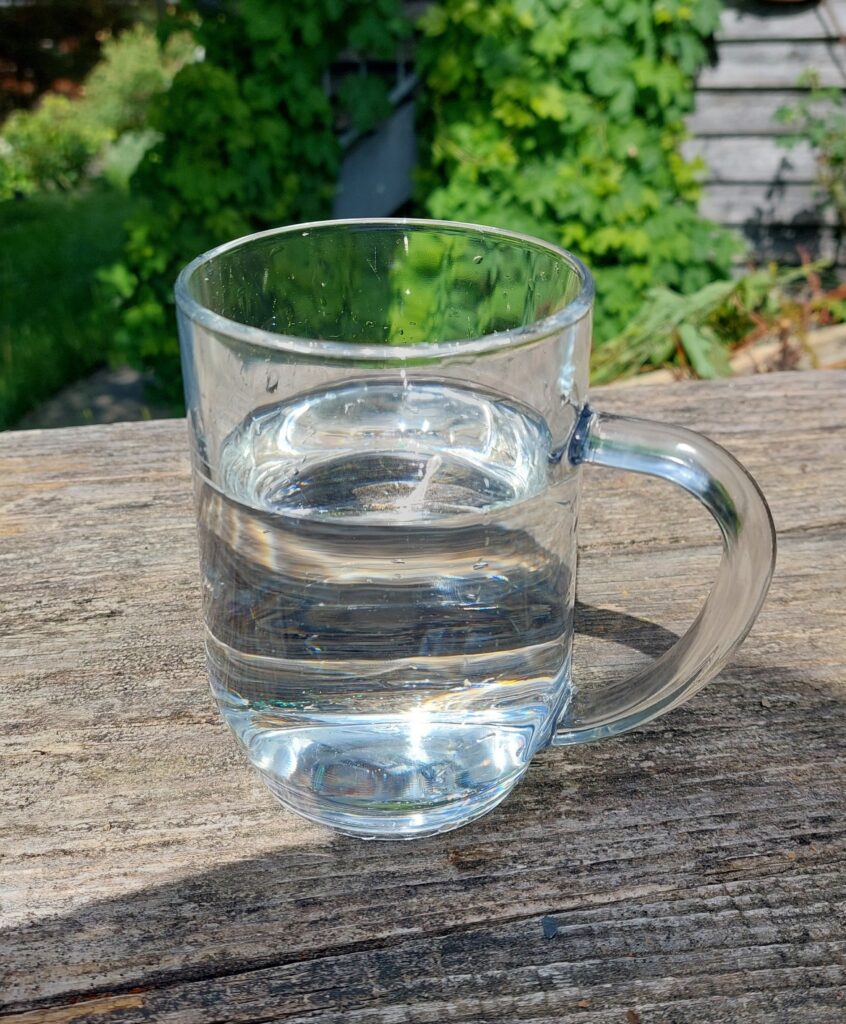 Pollenallergie & Heuschnupfen – natürliche Unterstützung in der Pollenzeit 4 Glas mit frischem Wasser